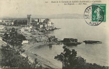 / CPA FRANCE 06 "La Napoule, route de la corniche de Saint Raphaël à Cannes"