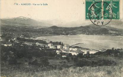 / CPA FRANCE 20 "Corse, Ajaccio, vue sur le Golfe"