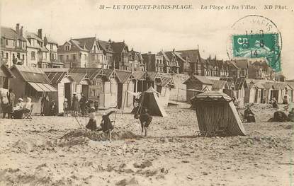 / CPA FRANCE 62 "Le Touquet, Paris Plage, les plages et les villas"