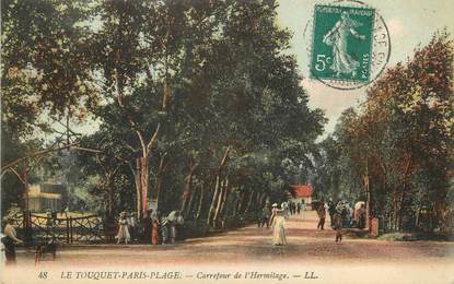 / CPA FRANCE 62 "Le Touquet Paris Plage, carrefour de l'Hermitage"