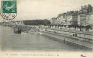 71 SaÔne Et Loire / CPA FRANCE 71 "Macon, vue générale des quais de Sud et de Marans"