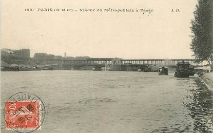 / CPA FRANCE 75016" Paris, viaduc du Métropolitain à Passy"