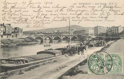 / CPA FRANCE 51 "Epernay, les quais"