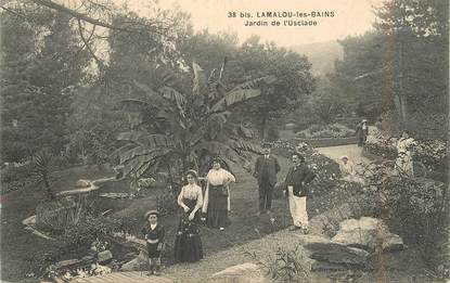 CPA FRANCE 34 "Lamalou les Bains, Jardin de l'Usclade"