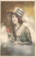 Illustrateur CPA ILLUSTRATEUR MAUZAN "Femme au chapeau"