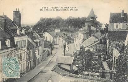 / CPA FRANCE 89 "Saint Florentin, rue basse du rempart"