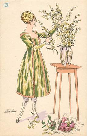 CPA ILLUSTRATEUR SAGER "Femme "