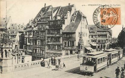 / CPA FRANCE 67 "Strasbourg, pont du Corbeau" / TRAM