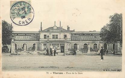 / CPA FRANCE 18 "Vierzon, place de la gare"