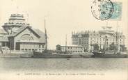 35 Ille Et Vilaine / CPA FRANCE 35 "Saint Malo, le bassin à flot, le casino et l'hôtel Franklin"