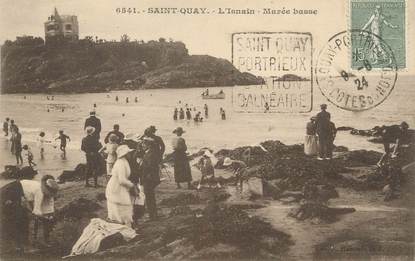 / CPA FRANCE 22 "Saint Quay, l'Isnain, marée basse" / FLAMME