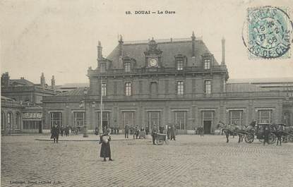 / CPA FRANCE 59 "Douai, la gare"