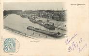 02 Aisne / CPA FRANCE 02 "Saint Quentin, port Gayant" / PENICHE