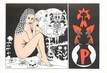 CPSM  ILLUSTRATEUR   LE  JOLLY   / NU /  Alphabet du  futur P