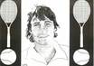 CPSM  ILLUSTRATEUR   LE  JOLLY  / TENNIS ROLAND GARROS 84