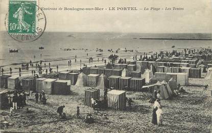 / CPA FRANCE 62 "Le Portel, la plage"