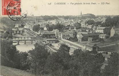 / CPA FRANCE 22 "Lannion, vue générale"