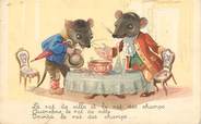 Illustrateur  CPA  ILLUSTRATEUR MAUZAN "Le rat de ville et le rat des champs"