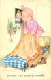 Illustrateur  CPA  ILLUSTRATEUR MAUZAN "je pense à toi quand je m'éveille"