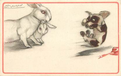  CPA  ILLUSTRATEUR MAUZAN "lapin"