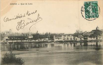 / CPA FRANCE 58 "Cosne, quai de Loire"