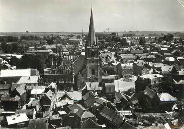 / CPSM FRANCE 59 "Solesmes, l'église et l'hôtel de ville"