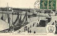 85 Vendee / CPA FRANCE 85 "Sables d'Olonne, le fond du port, le quai à la poissonnerie"