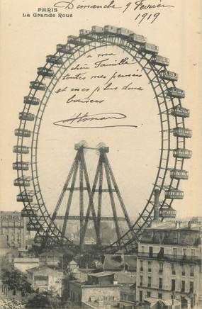 / CPA FRANCE 75015 "Paris, la grande  roue"