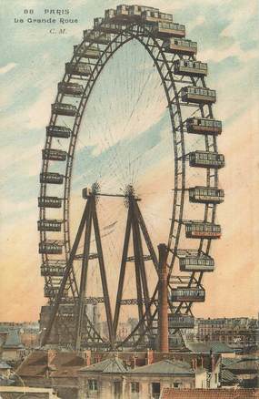 / CPA FRANCE 75015 " Paris, la grande roue"