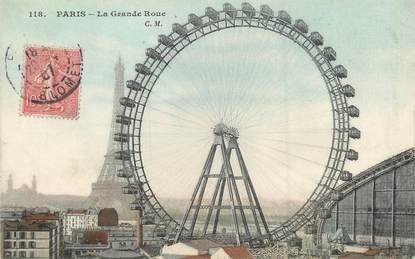 / CPA FRANCE 75015 " Paris , la grande roue"