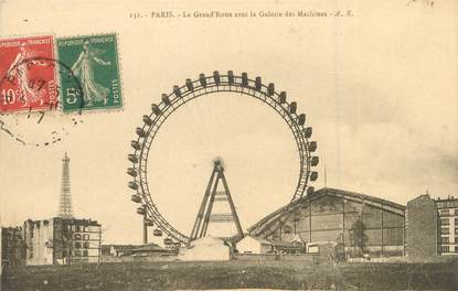 / CPA FRANCE 75015 " Paris , la grande roue avec la galerie des machines"