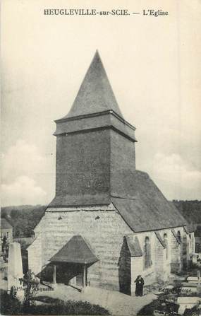 / CPA FRANCE 76 "Heugleville sur Scie, l'église"