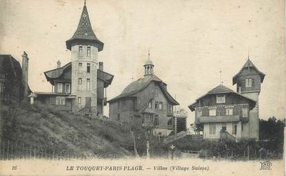 / CPA FRANCE 62 "Le Touquet Paris Plage, villas"