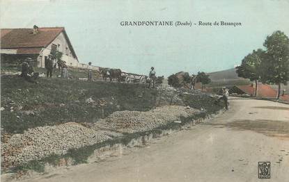 / CPA FRANCE 25 "Grandfontaine, route de Besançon"