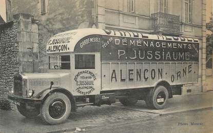 / CPA FRANCE 61 "Alençon, Maison Jussiaume" / CAMION DE DEMENAGEMENT / DOS NON CP