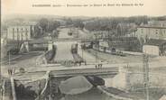 11 Aude / CPA FRANCE 11 "Narbonne, panorama sur le canal et pont du chemin de fer"