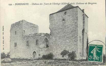 / CPA FRANCE 24 "Château des tours de l'Envège, environs de Bergerac"