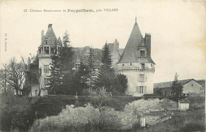 / CPA FRANCE 24 "Château Renaissance de Puyguilhem près Villars"