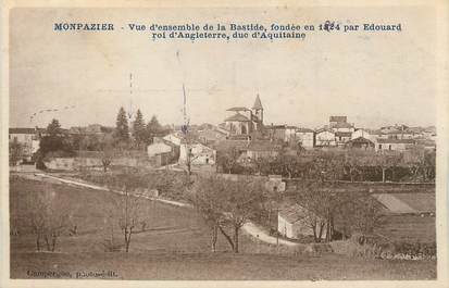 / CPA FRANCE 24 "Monpazier, vue d'ensemble de la Bastide"