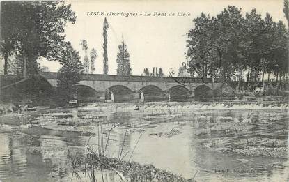 / CPA FRANCE 24 "Lisle, le pont de Lisle"