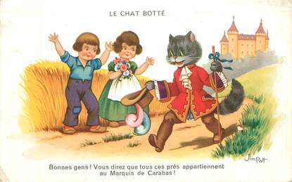 CPA ILLUSTRATEUR JIM PATT  "Le Chat Botté"