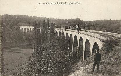 / CPA FRANCE 24 "Viaduc de Larzac, près Belvès"
