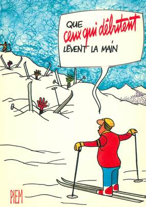 CPSM ILLUSTRATEUR PIEM  /  HUMOUR / SKI