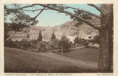 / CPA FRANCE 24 "Cadouin, vue générale et maison de convalescence"