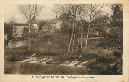 / CPA FRANCE 24 "Champagnac de Belair, les écluses"