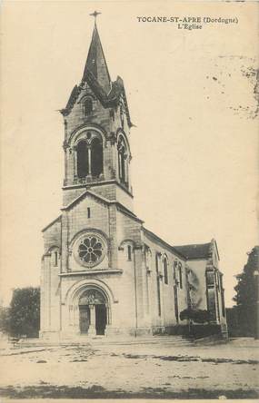 / CPA FRANCE 24 "Tocane Saint Apre, l'église "