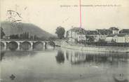 24 Dordogne / CPA FRANCE 24 "Terrasson, le pont neuf et Pas Bruzat"
