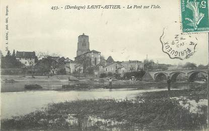 / CPA FRANCE 24 "Saint Astier, Le pont sur l'Isle"