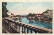 24 Dordogne / CPA FRANCE 24 "Montignac, jardin public et le pont"