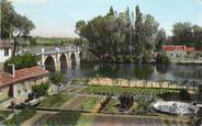 24 Dordogne / CPSM FRANCE 24 "Montpon sur l'Isle, le pont Montpon"